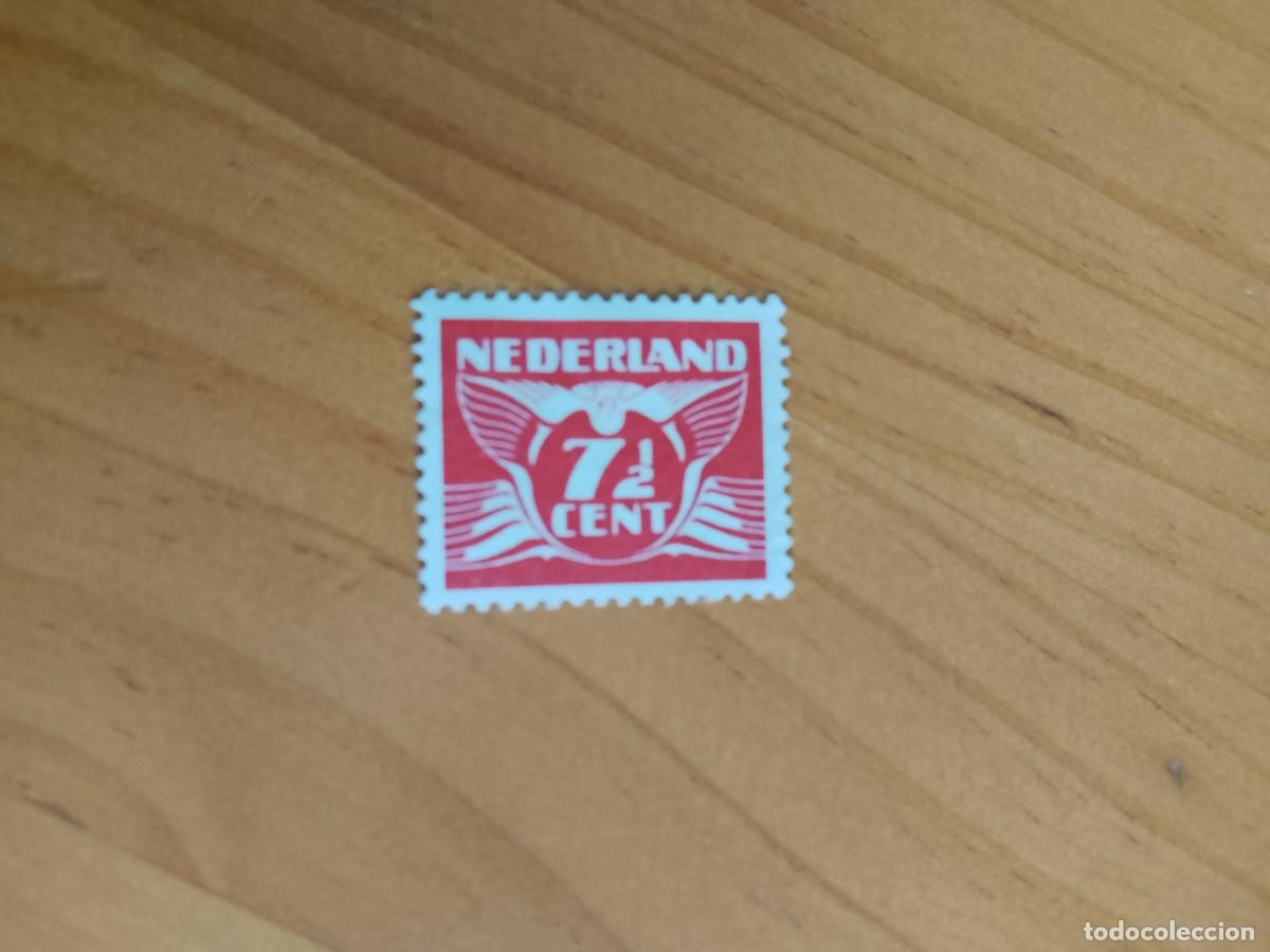 Sellos: HOLANDA - 7 1/2 CENT - NUMERAL, CIFRA, MODELO PALOMA - Foto 1
