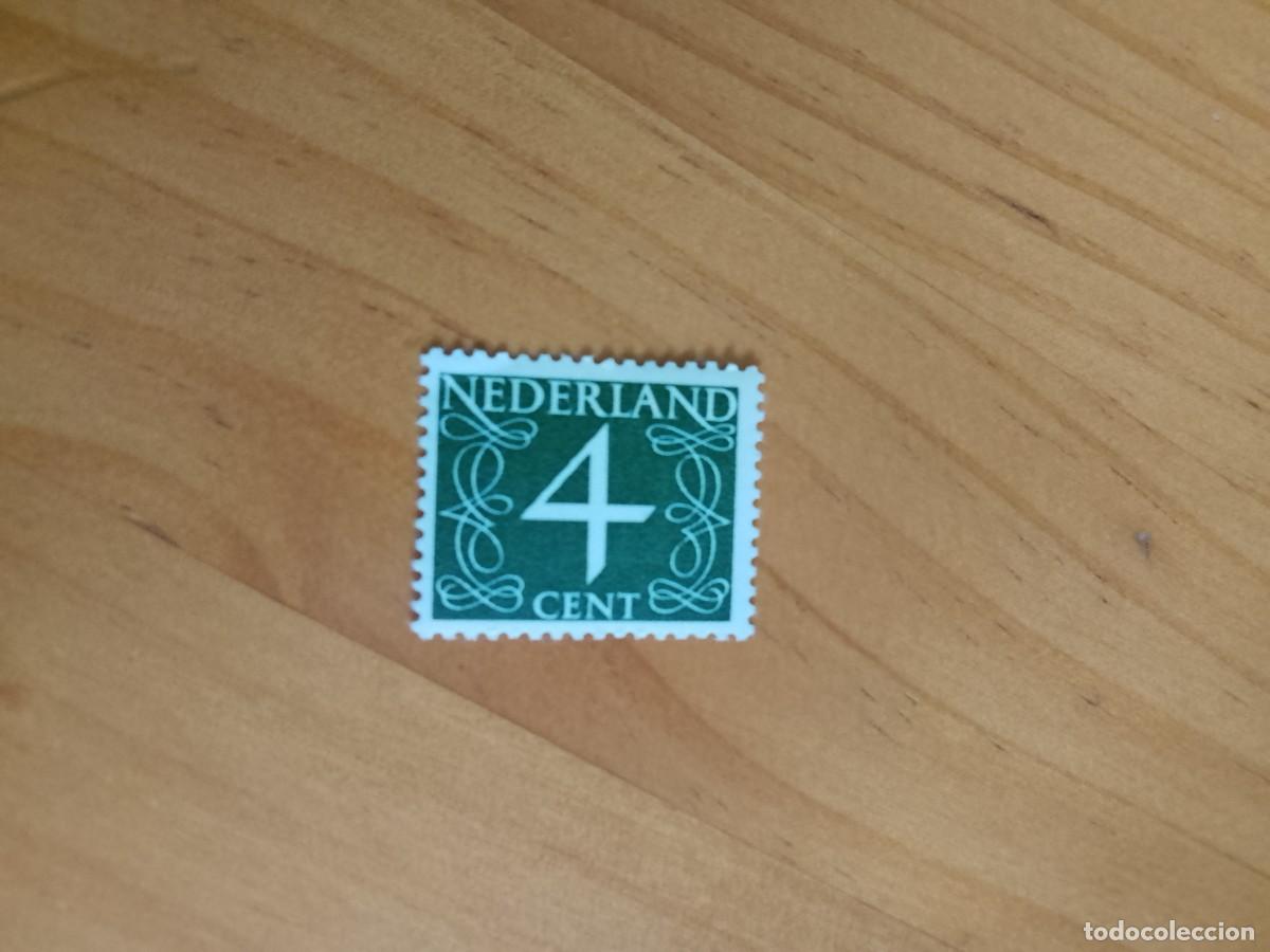Sellos: HOLANDA - 4 CENT - NUMERAL, CIFRA. - Foto 1