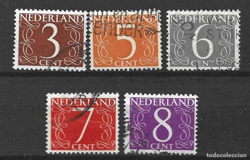 Sellos: HOLANDA 610/12A - A&Ntilde;O 1953 - CIFRAS - Foto 1