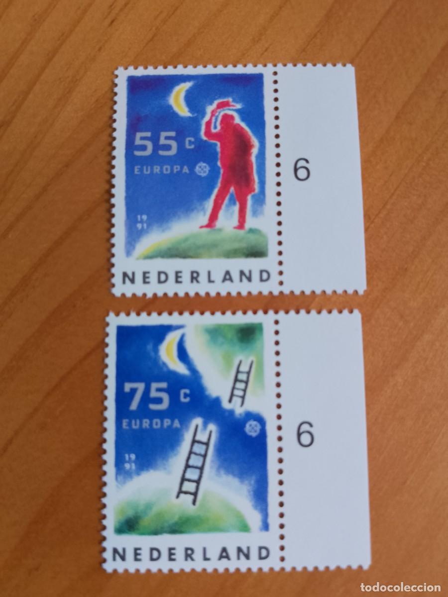 Sellos: HOLANDA - A&Ntilde;O 1991 - EUROPA, CEPT - Foto 1