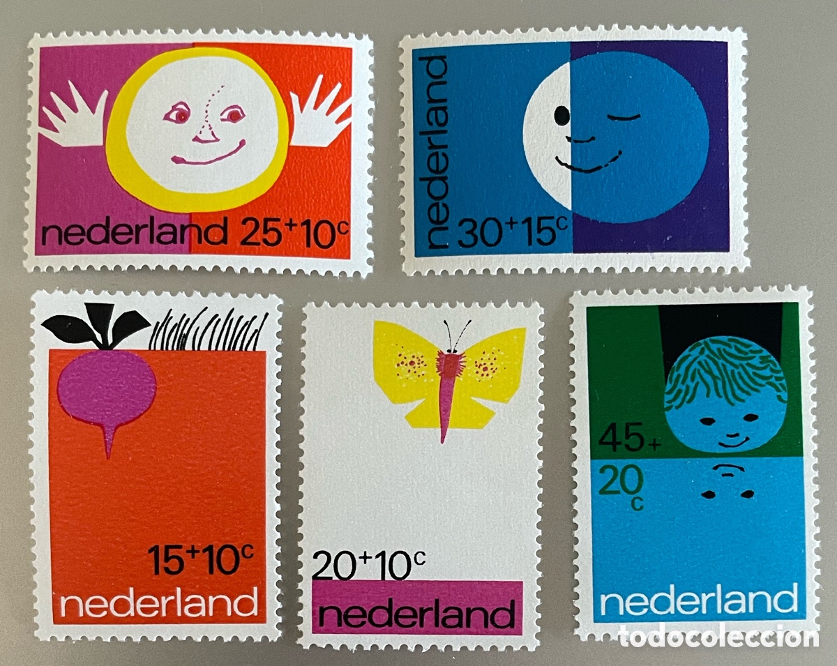 Sellos: Pa&iacute;ses Bajos. Pro infancia. 1971 - Foto 1