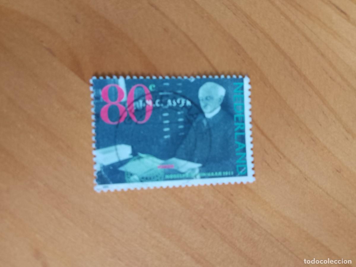 Sellos: HOLANDA - 80 C - A&Ntilde;O 1991 - PREMIO NOBEL - Foto 1