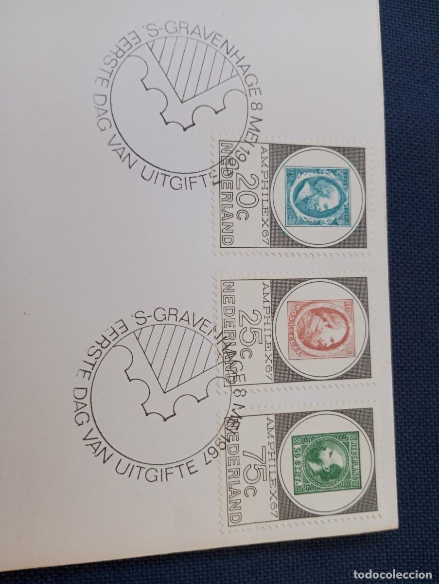 Sellos: HOLANDA, 1967, SOBRE PRIMER.D&Iacute;A, AMPHILEX - Foto 3