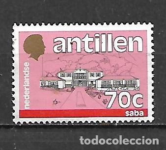 Sellos: 1988: Antillas Holandesas Edificios - Saba (MNH**) - Foto 1