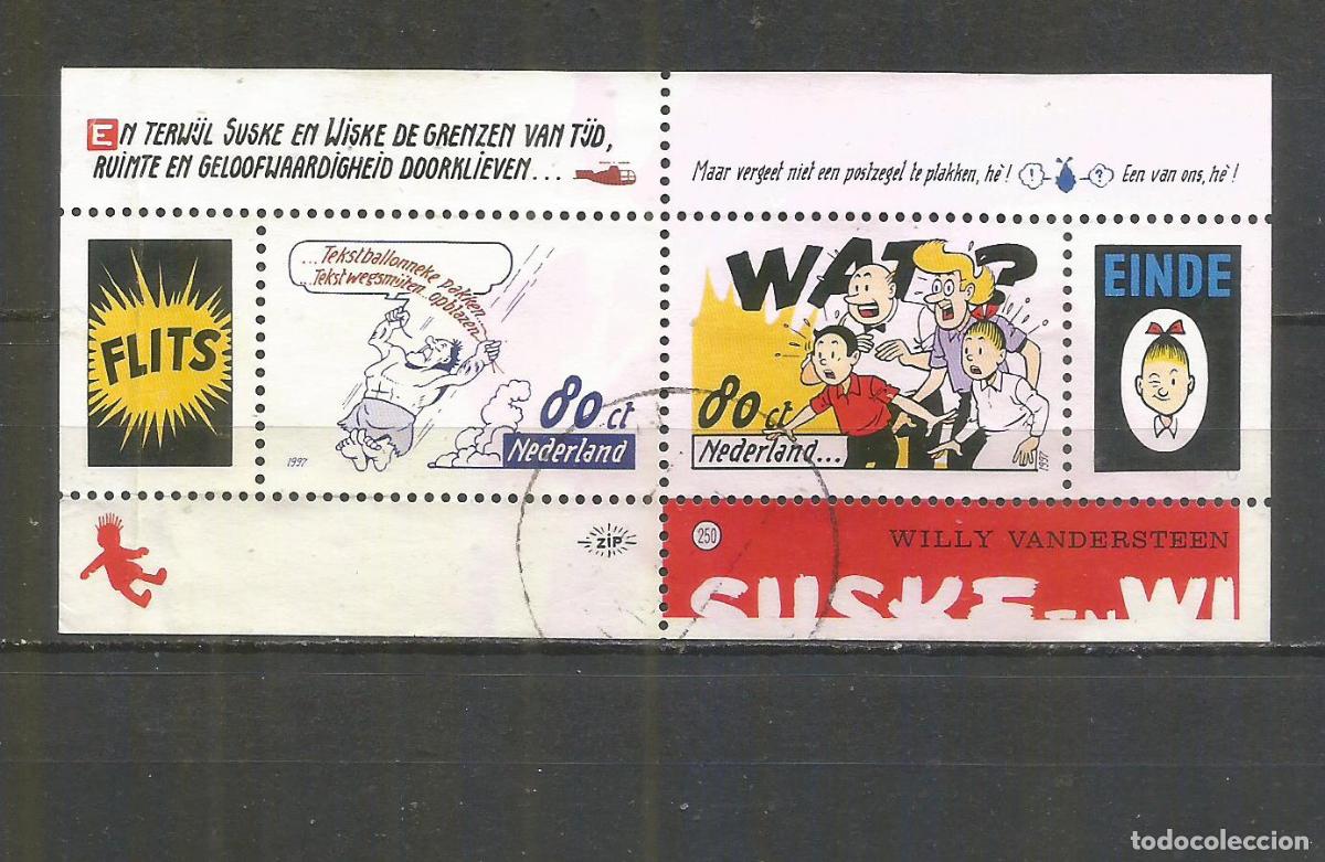 Sellos: HOLANDA HOJA BLOQUE YVERT NUM. 52 USADA - Foto 1