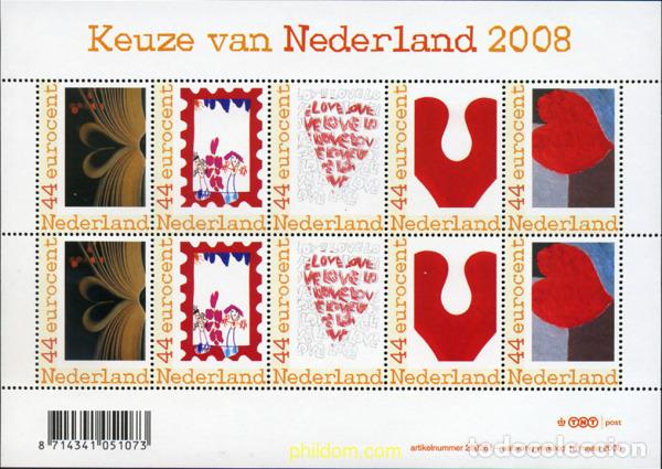 Sellos: 367498 MNH HOLANDA 2008 CORAZONES - Foto 1