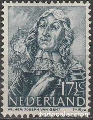 Sellos: 1943 - HOLANDA - ALMIRANTES - YVERT 406* - Foto 1