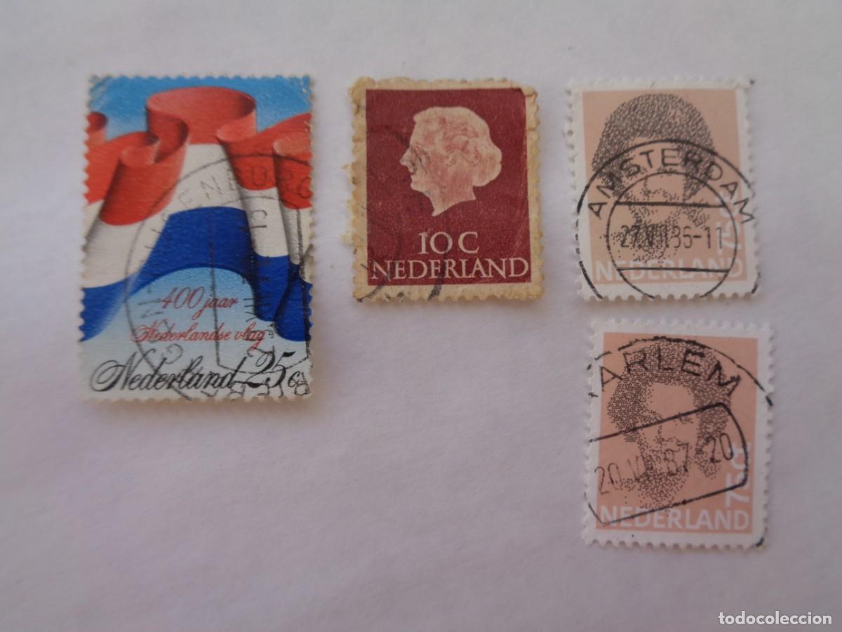 Sellos: LOTE DE 4 SELLOS DE HOLANDA - Foto 1