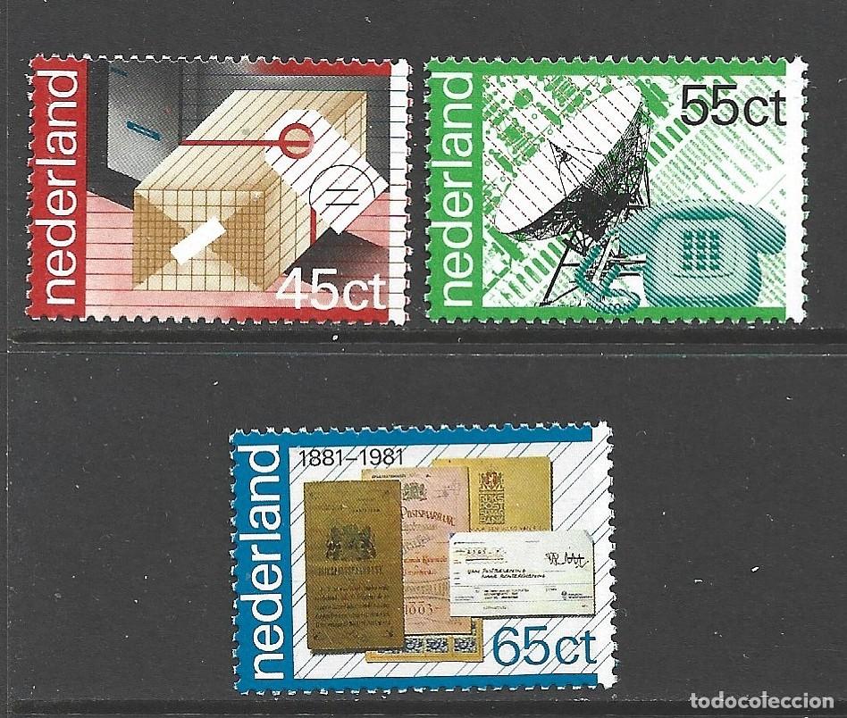Sellos: HOLANDA 1150/52** - A&Ntilde;O 1981 - CENTENARIO DEL SERVICIO POSTAL HOLANDES - Foto 1