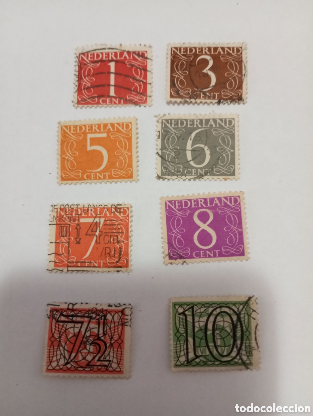 Sellos: 8 sellos Holanda 1946 usados - Foto 1