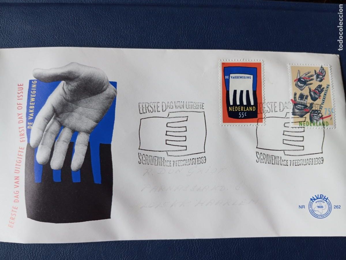 Sellos: HOLANDA, SPD, 1989, MANOS - Foto 1