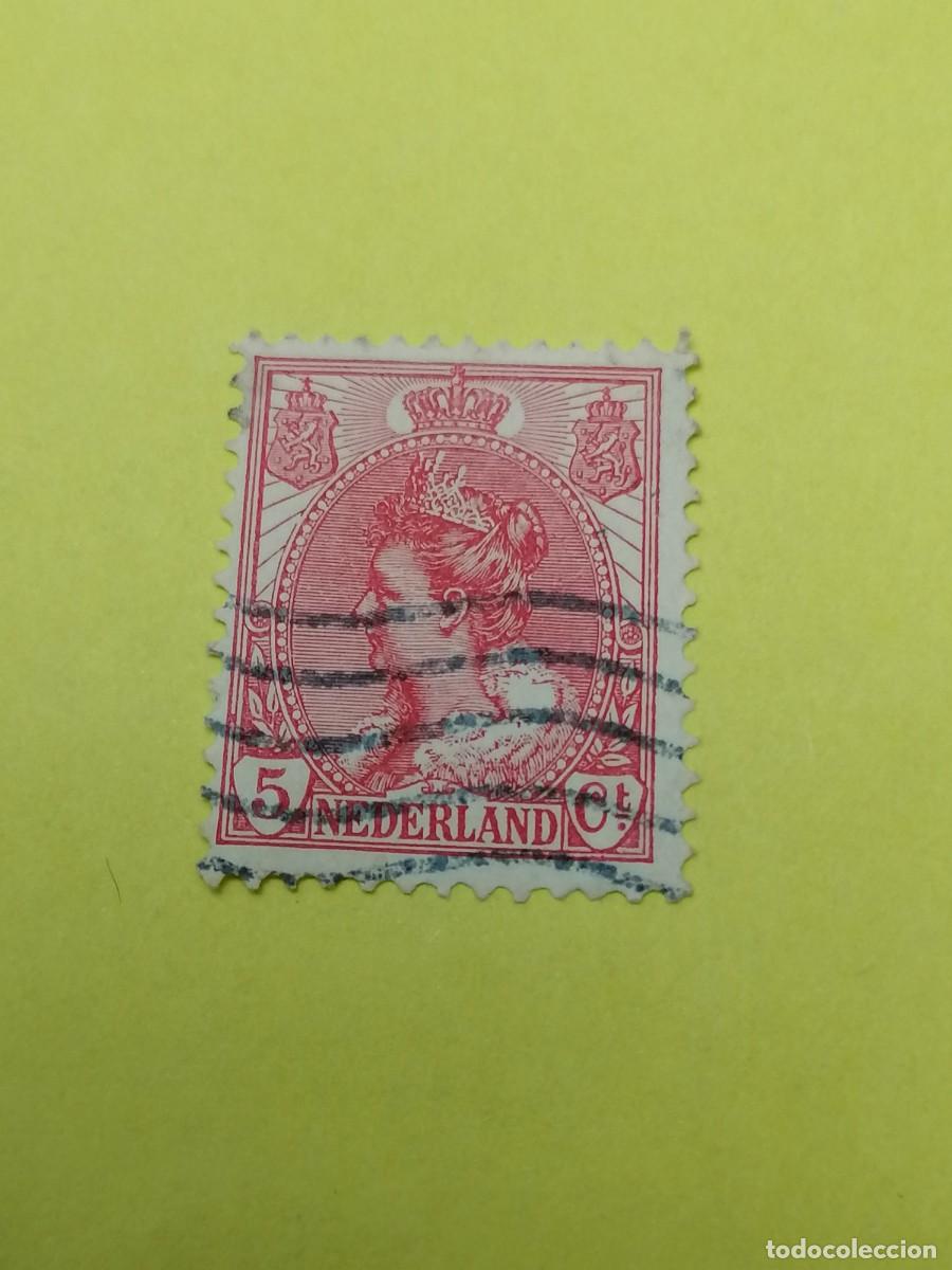 Sellos: Sello, Holanda,1899, 5 cent, usado - Foto 1