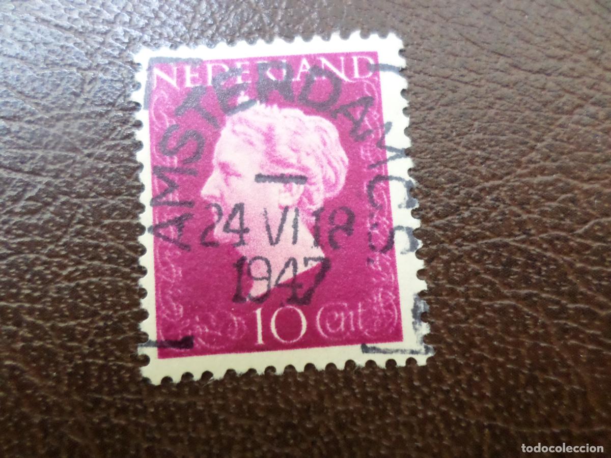 Sellos: :holanda, 1947, wilhelmine, Yvert 469 - Foto 1