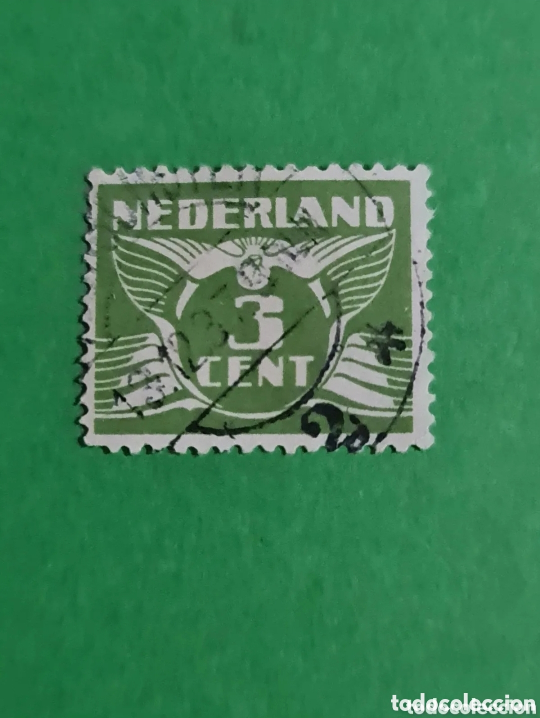 Sellos: HOLANDA : lote 3 sellos n&uacute;meros. - Foto 3