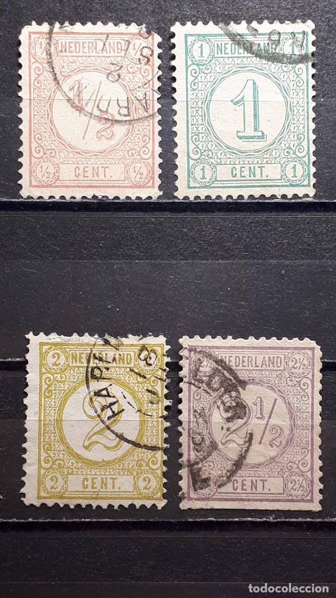 Sellos: HOLANDA. A&Ntilde;O 1876-9. &deg;. YVERT 30/3 - Foto 1