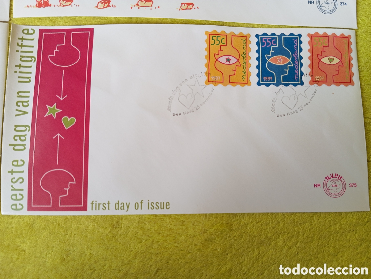 Sellos: Sobres FDC Pa&iacute;ses Bajos 1997 ** - Foto 3