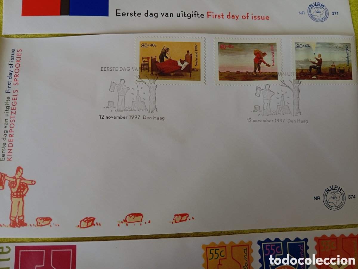 Sellos: Sobres FDC Pa&iacute;ses Bajos 1997 ** - Foto 4