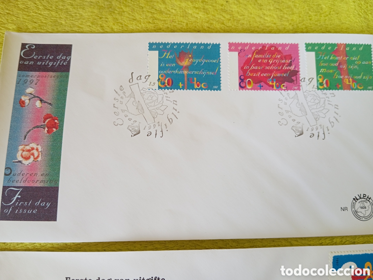 Sellos: Sobres FDC Pa&iacute;ses Bajos 1997 ** - Foto 6