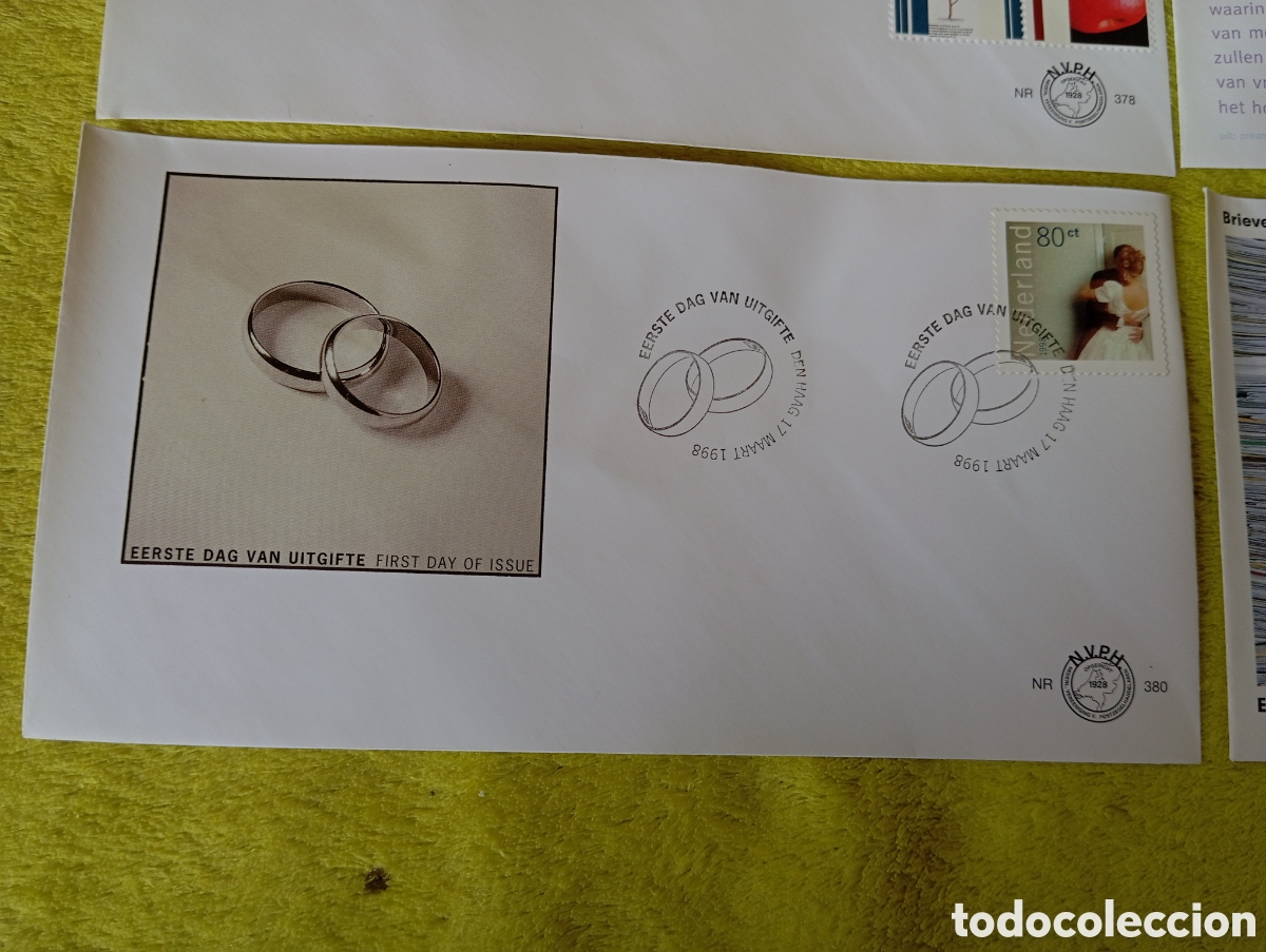 Sellos: Sobres FDC Pa&iacute;ses Bajos 1998 ** - Foto 2