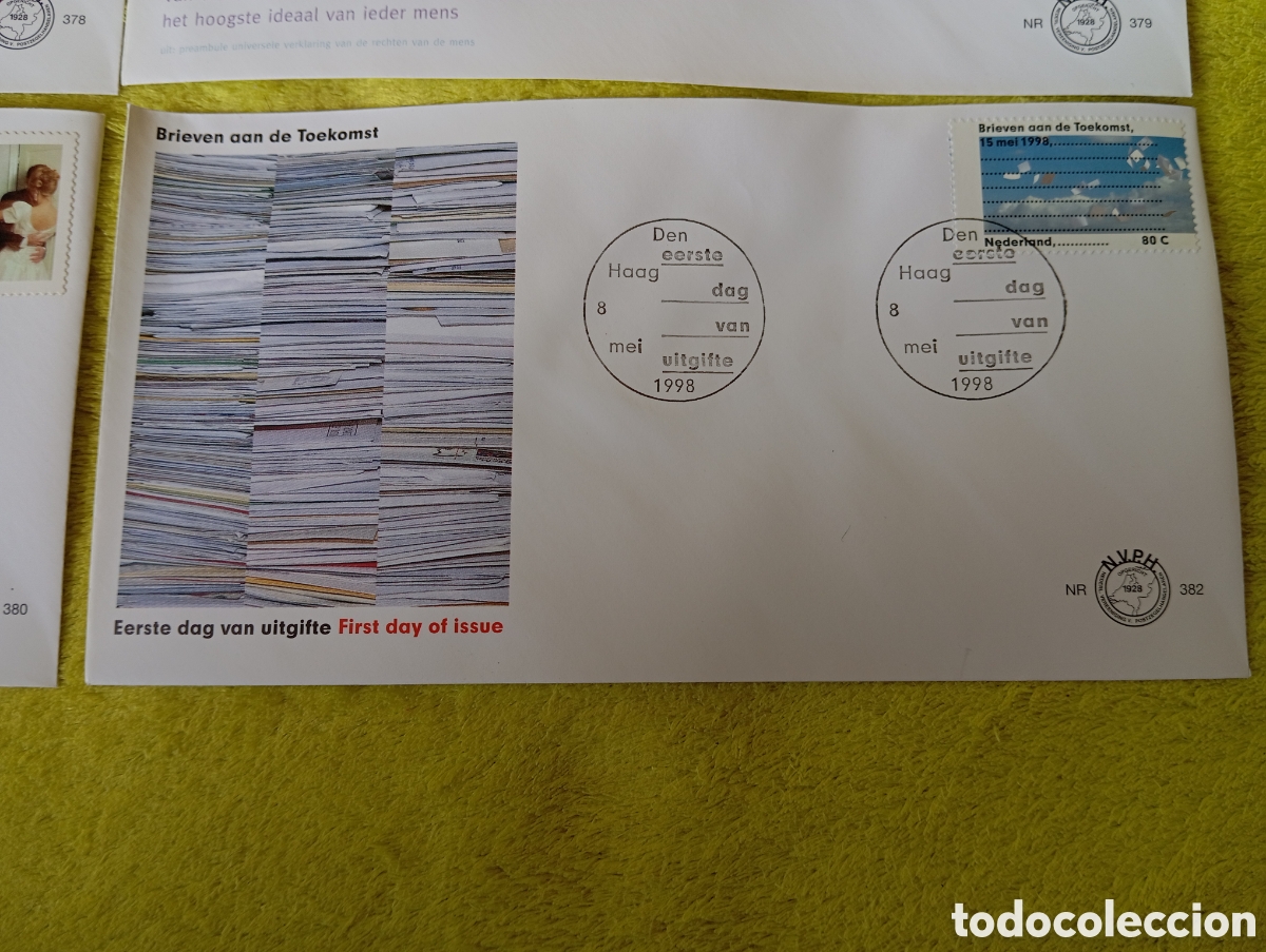 Sellos: Sobres FDC Pa&iacute;ses Bajos 1998 ** - Foto 3