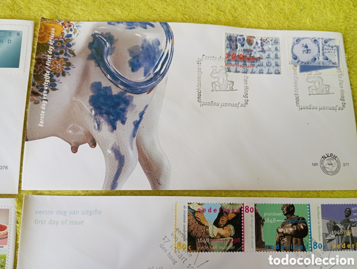 Sellos: Sobres FDC Pa&iacute;ses Bajos 1998 ** - Foto 7