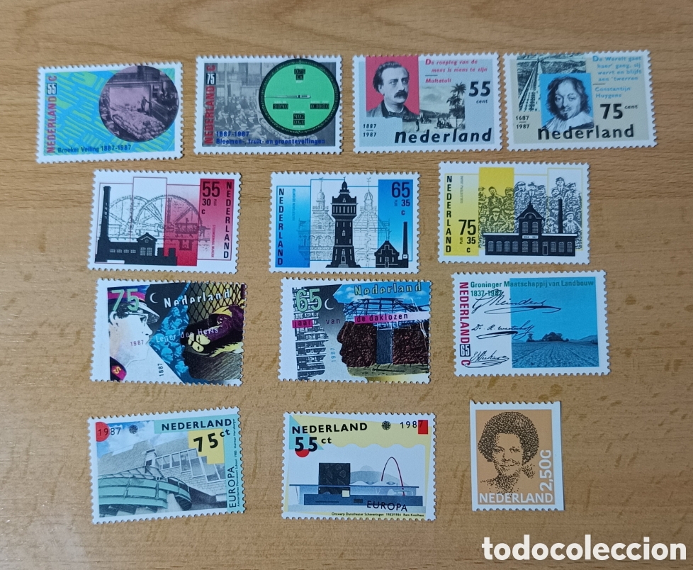 Sellos: Holanda 1987 Reina Beatriz - Foto 1