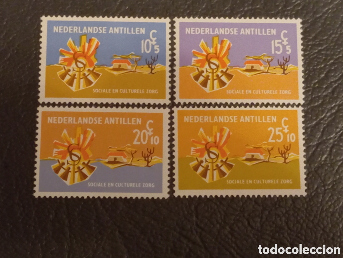 Sellos: 1968 Antillas Neerlandesas - Serie Bienestar Social Mi 190/193 MNH