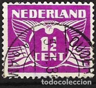 Sellos: Holanda 1934 - Mi 173E - YT 167 - Paloma en vuelo ( Dentado 12&frac34; x 13&frac12; )