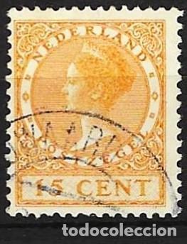 Sellos: Holanda 1934 - Mi 223E - YT 212 - Reina Guillermina ( Dentado 13&frac12; x 12&frac34; )
