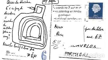 Sellos: Holanda & Marcofilia, Donald Duck, Walt Disney, Utrech a Carcavelos Portugal 1966 4089)