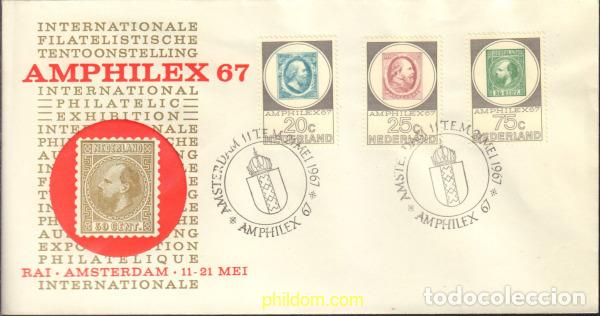 Sellos: 595723 MNH HOLANDA 1967 AMPHILEX 67. EXPOSICION FILATELICA INTERNACIONAL