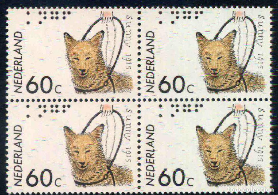 Sellos: Pa&iacute;ses Bajos - 1985 - 50 aniversario de la Fundaci&oacute;n Real de Perros Gu&iacute;a para Ciegos (KNGF)
