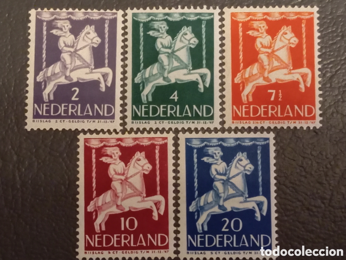 Sellos: Holanda 1946 - Serie Completa Pro Infancia - NVPH 469/473 MNH