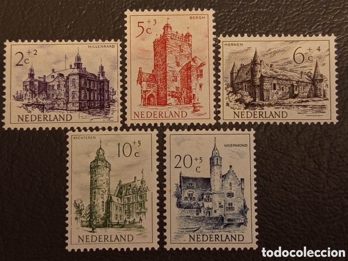 Sellos: Pa&iacute;ses Bajos 1951 - Serie Completa Castillos (NVPH 568-572) MNH