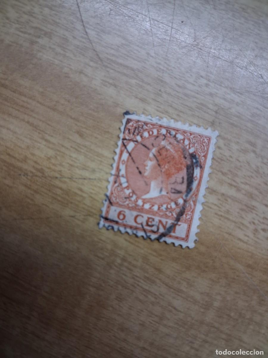 Sellos: Sello Holanda - Nederland 6 cent - Reina Guillermina -