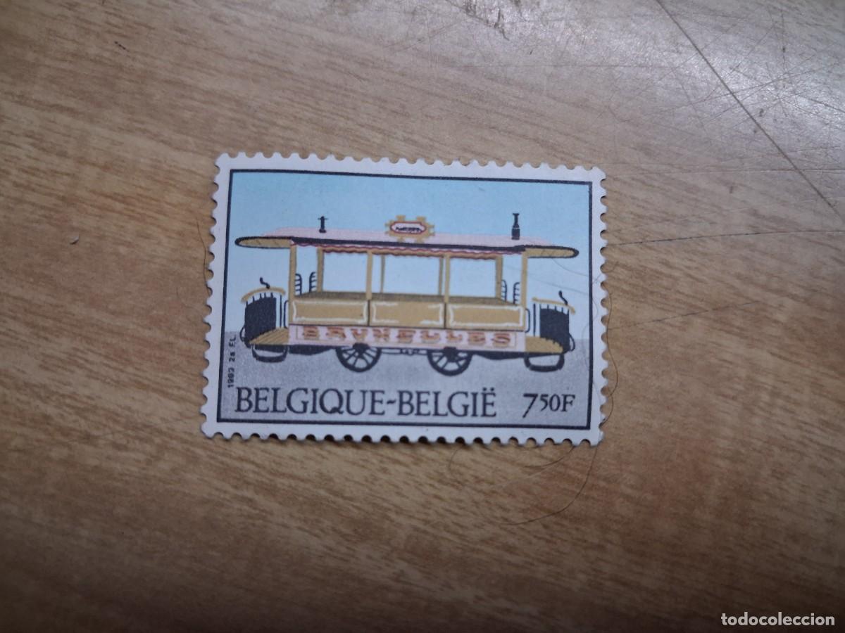 Sellos: Sello Belgica 7,50 fr. - vagon tranv&iacute;a 1983