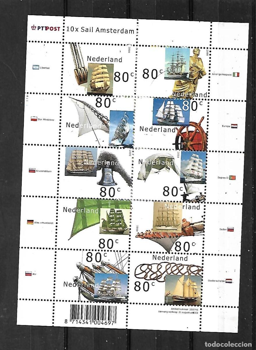Sellos: 2000: HOJA SOUVENIR Vela. &rdquo;Sail Amsterdam&rdquo;. Veleros. (mnh**)