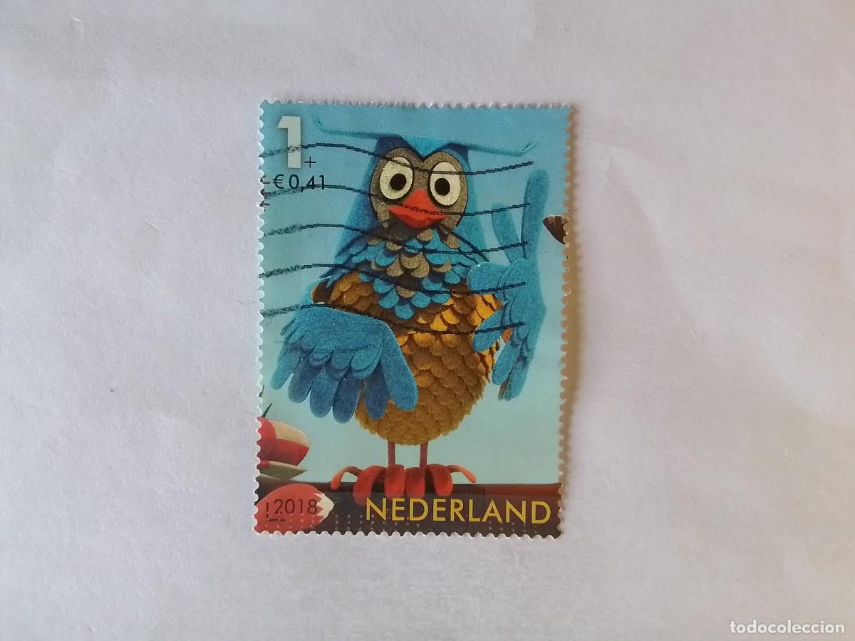Sellos: A&Ntilde;O 2018 HOLANDA SELLO USADO