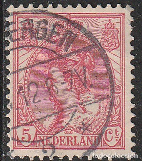 Sellos: Holanda 1898-1924 Scott 65 Sello &ordm; Reina Wihelmina Michel 54A Yvert 51 Nederland Paises Bajos Stamps