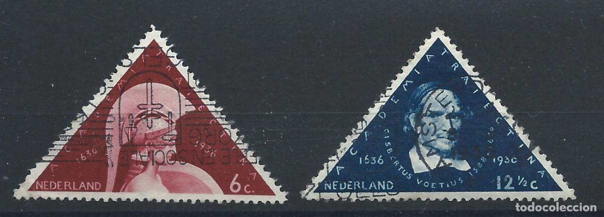 Sellos: Pays-Bas N&deg;286/87 Obl (FU) 1936 - Acad&eacute;mie d'Utrecht