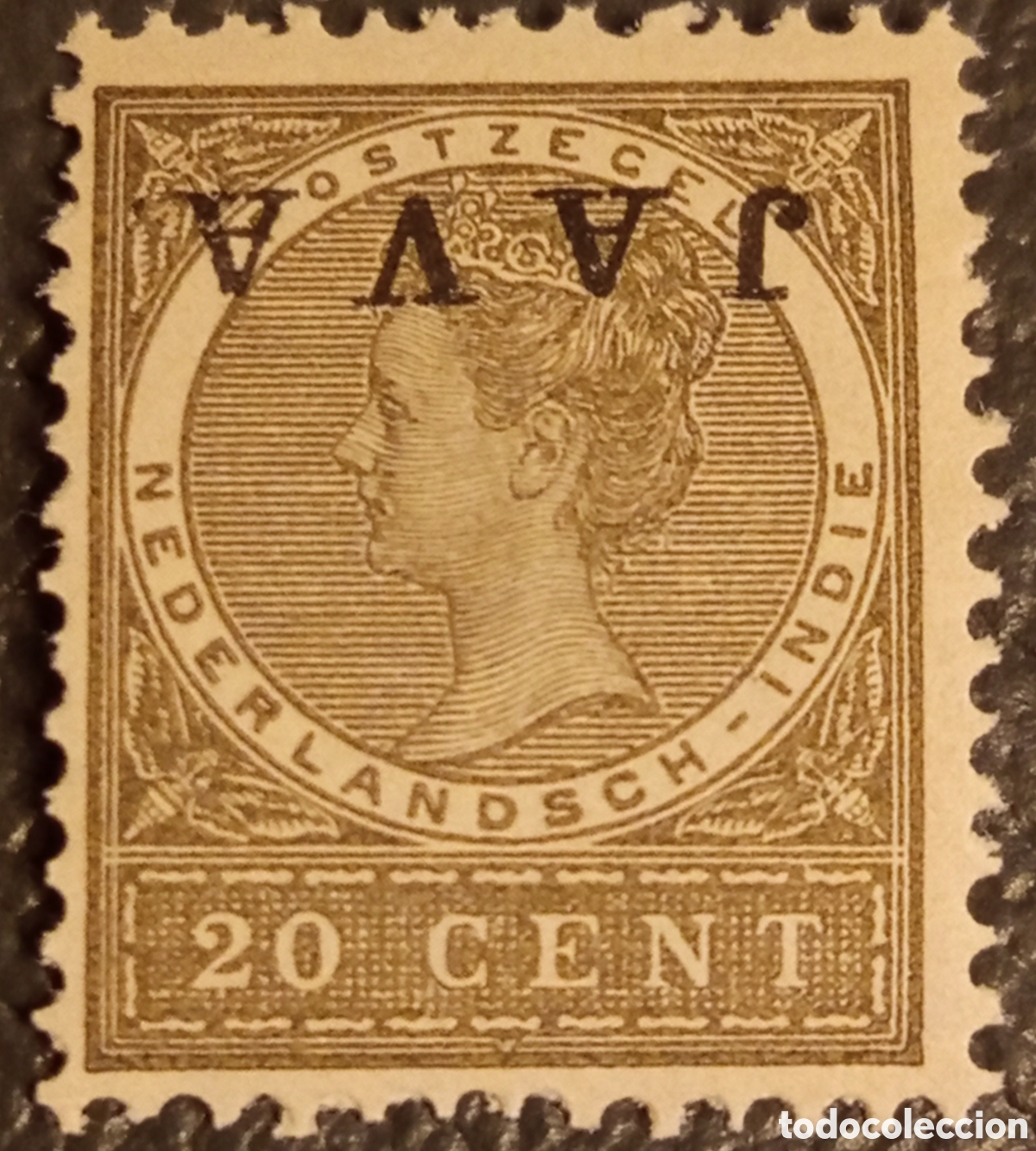 Sellos: Indias Neerlandesas 1908 20c - Sobrecarga JAVA Invertida (NVPH 75f)