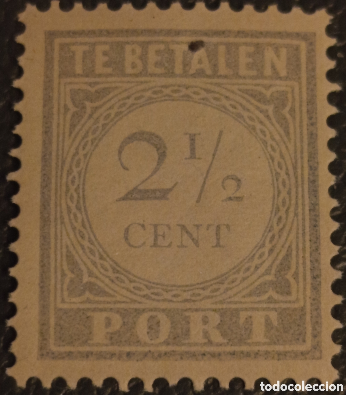 Sellos: Sello Pa&iacute;ses Bajos 1881 - Tasa Postal 2 1/2c Azul - NVPH P5 - MH