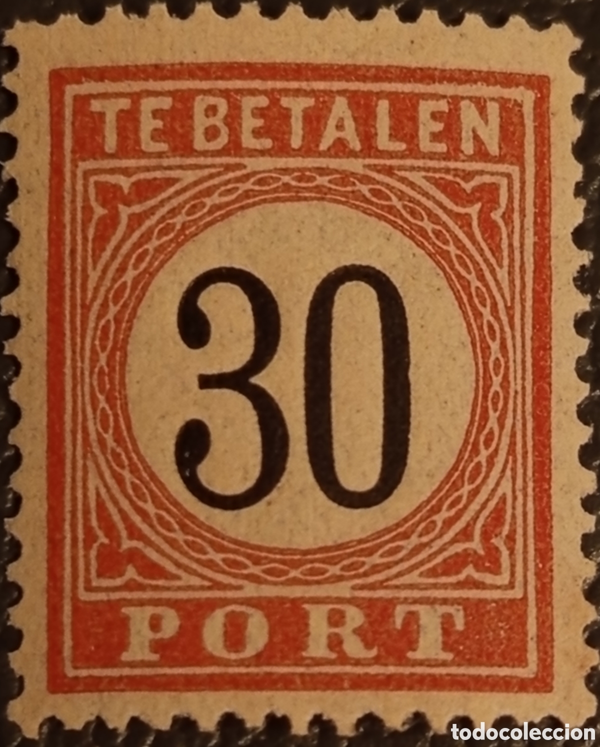 Sellos: 1882 Indias Orientales Holandesas 30c Tasa Dentado 12&frac12; Scott J12