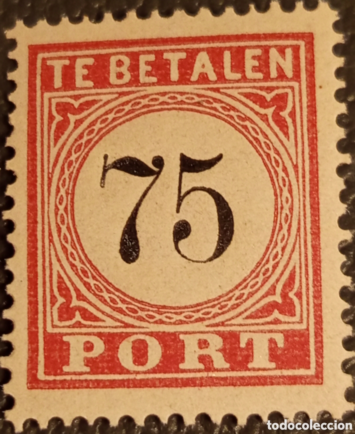 Sellos: Sello Tasa Indias Neerlandesas 1882 - 75 c&eacute;ntimos - Michel 9 MNH