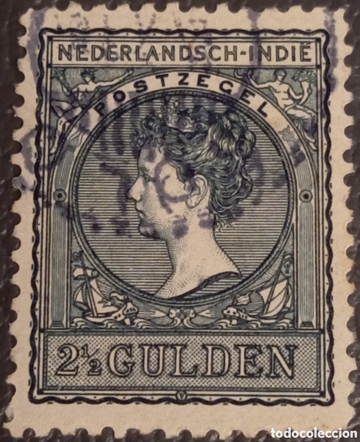 Sellos: Sello Indias Orientales Holandesas 1908 - 2&frac12; Gulden Usado NVPH 59