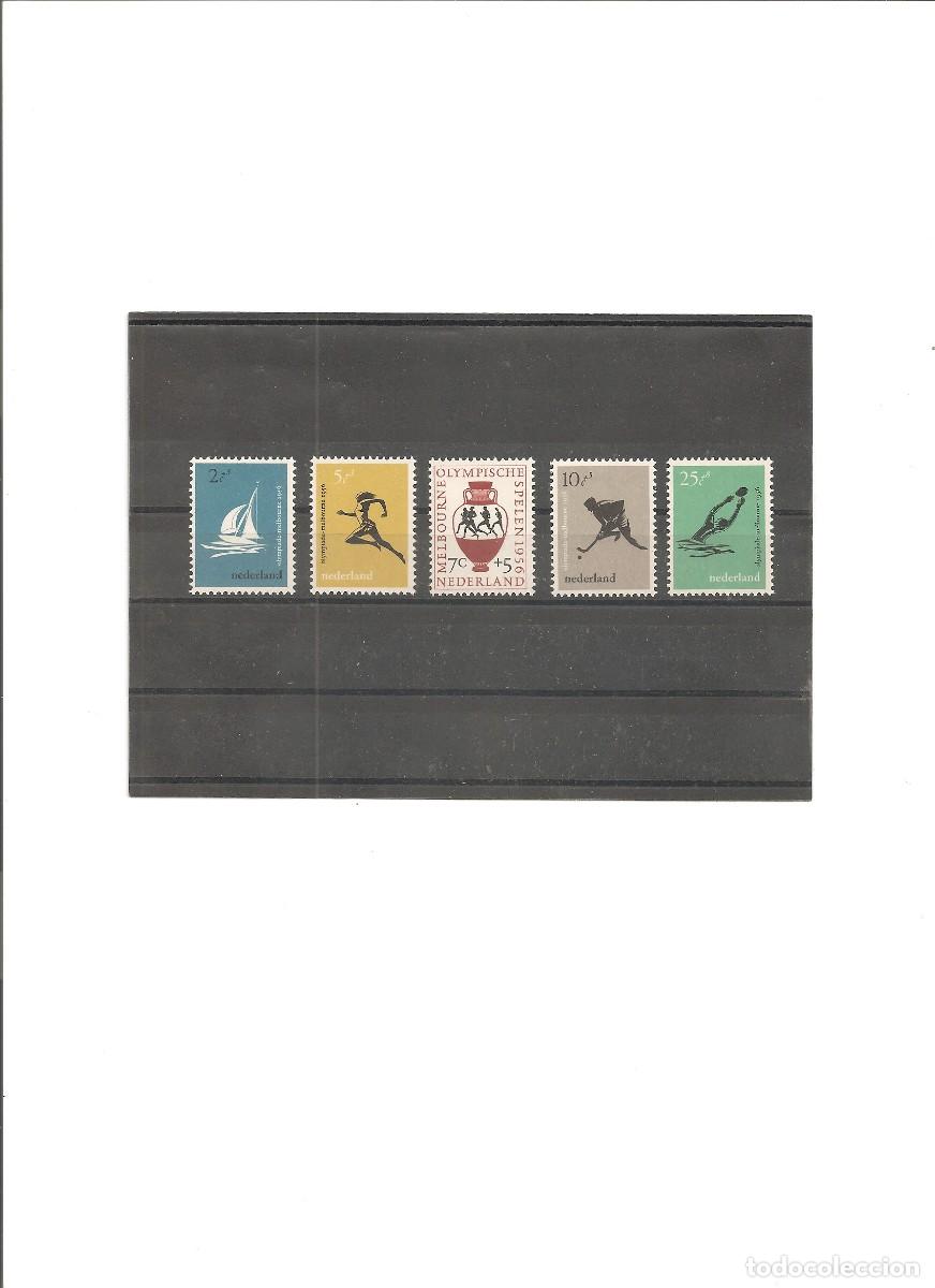 Sellos: PAISES BAJOS. JUEGOS OLIMPICOS DE MELBOURNE 1956.