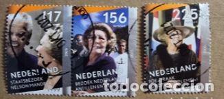 Briefmarken: 3 SELLOS USADOS HOLANDA 2005