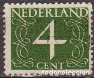 Sellos: Holanda 1946-57 Scott 285 Sello &ordm; Cifras Numeros Type &rdquo;Van Krimpen&rdquo; Michel 471YxA Yvert 460 Nederlan