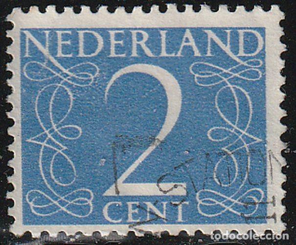 Sellos: Holanda 1946-57 Scott 283 Sello &ordm; Cifras Numeros Type &rdquo;Van Krimpen&rdquo; Michel 469YxA Yvert 458 Nederlan
