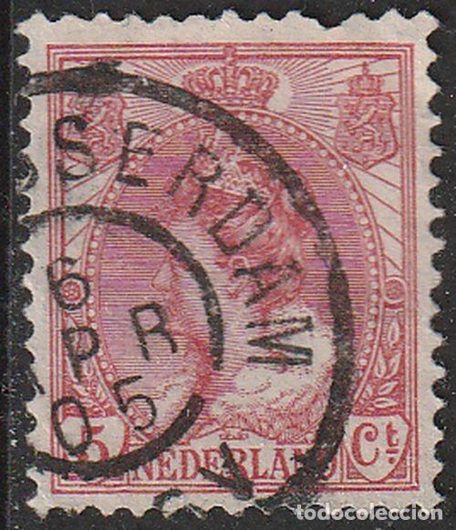 Sellos: Holanda 1898-1924 Scott 65 Sello &ordm; Reina Wihelmina Michel 54A Yvert 51 Nederland Paises Bajos Stamps